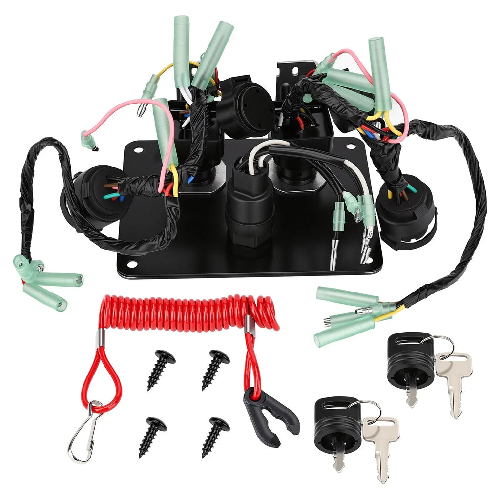 12V Dual Engine Key Switch Panel for Yamaha Outboard