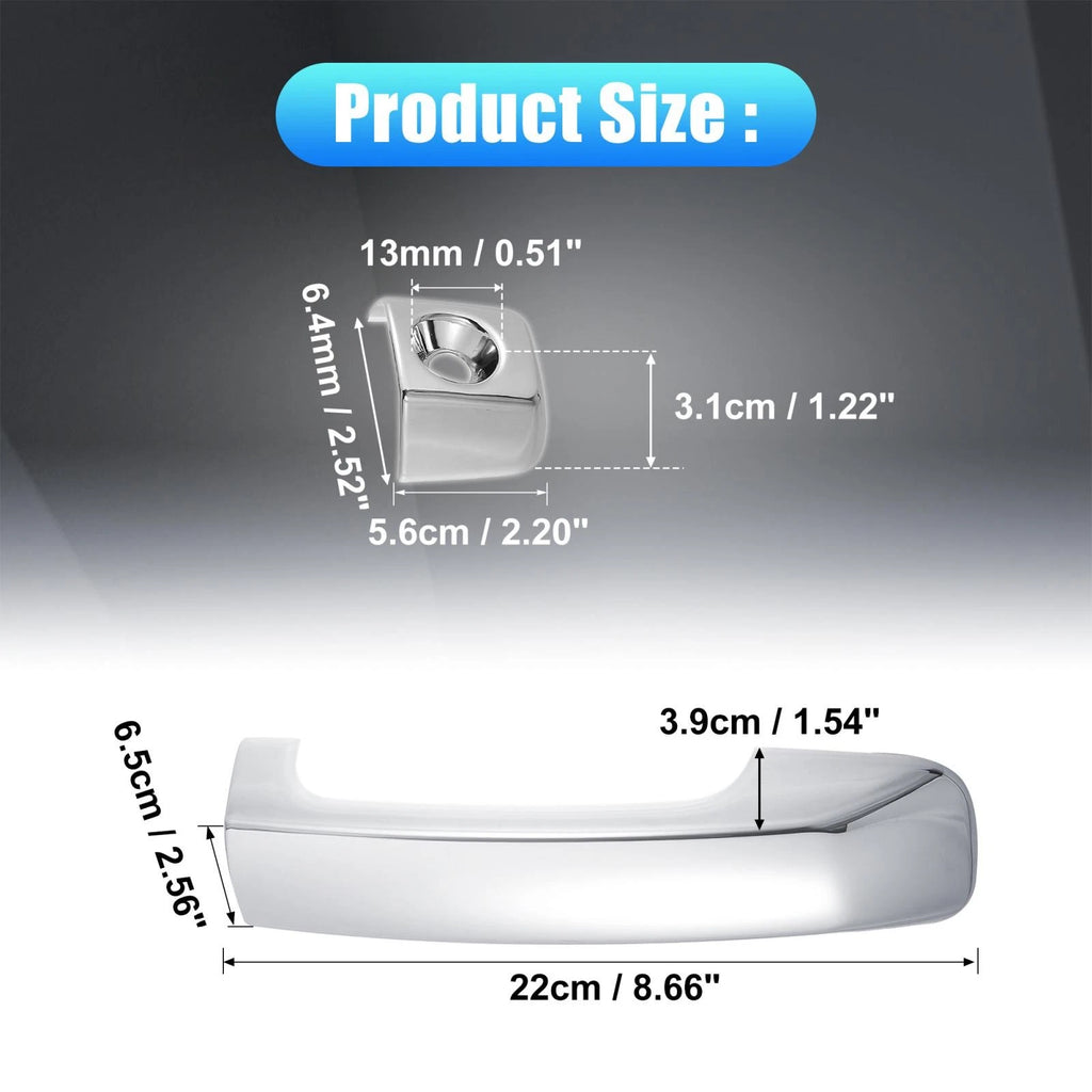 Set of 4 Side Door Handle Cover Trim for Toyota Tundra (2007–2020)