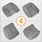 Set of 4 Front Leather Bottom Seat Covers for GMC Yukon, Chevy Tahoe (1995–1999)