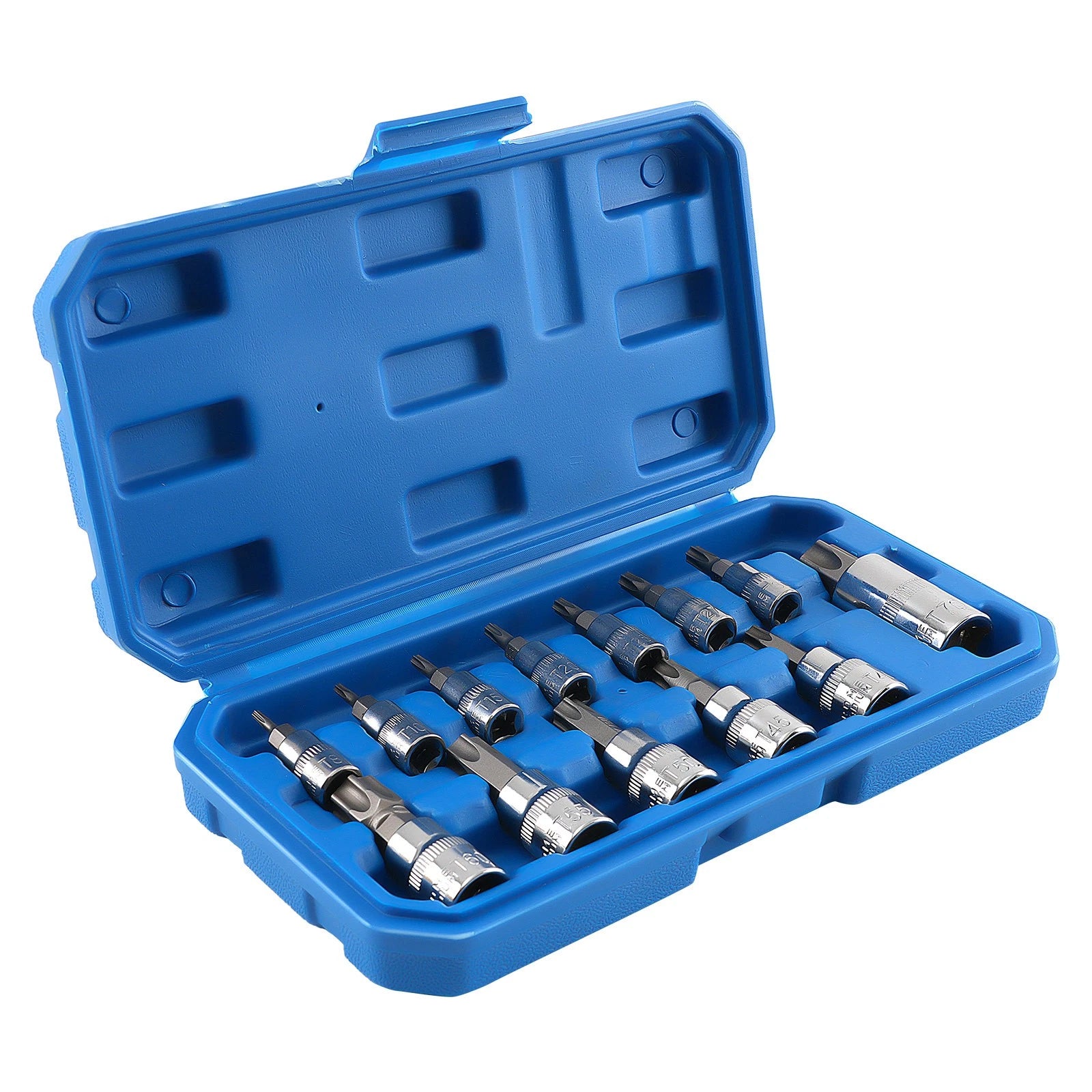 13pc Chrome Star Socket Set for CRV 1/4 3/8 1/2 Drive T8-T70