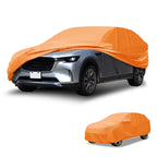 Waterproof Car Cover for Mazda CX-90 (2024–2024) Orange Cotton Zipper