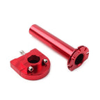 7/8" Turn Twist Throttle Handle Bar Throttle Tube Red for Motorcycle (Universal)