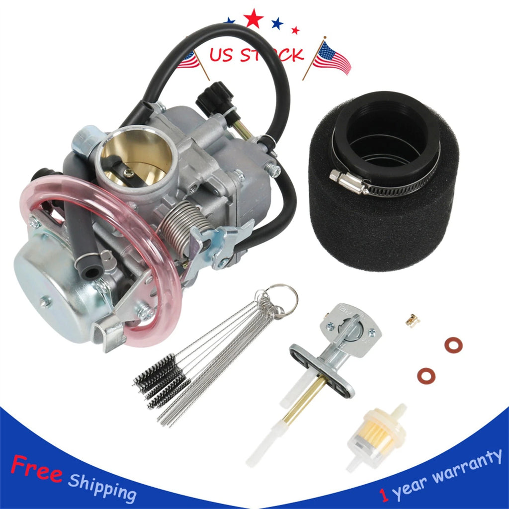 Carburetor with Fuel Petcock for Kawasaki KLF300 Bayou 300 (1986–1995)