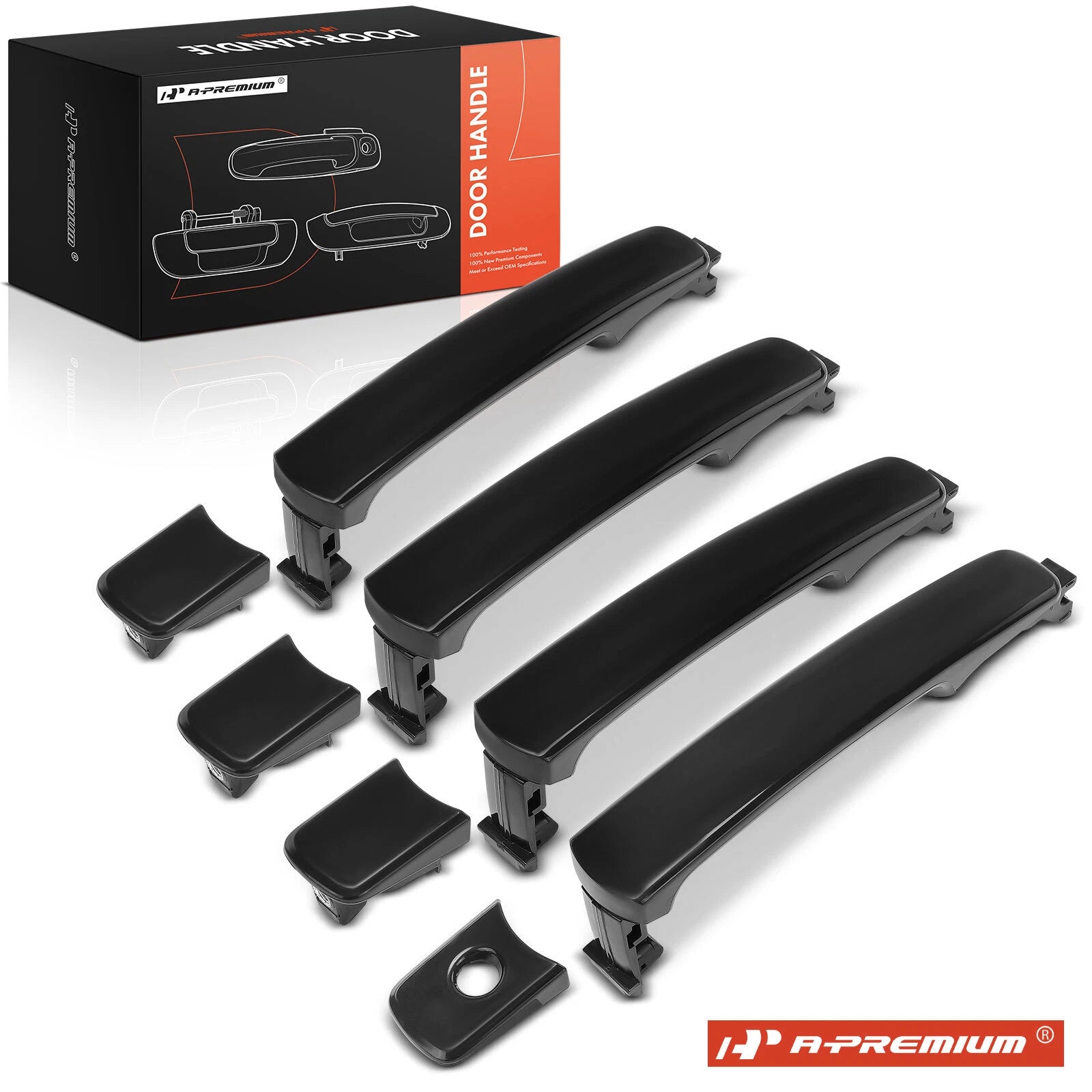 Set of 4 Exterior Door Handles for Nissan Rogue (2008–2013)