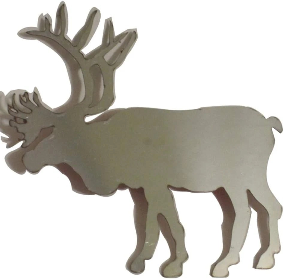 Luxury FX Elk Moose Emblem Decal Set 2pc for All Makes Models (Universal)