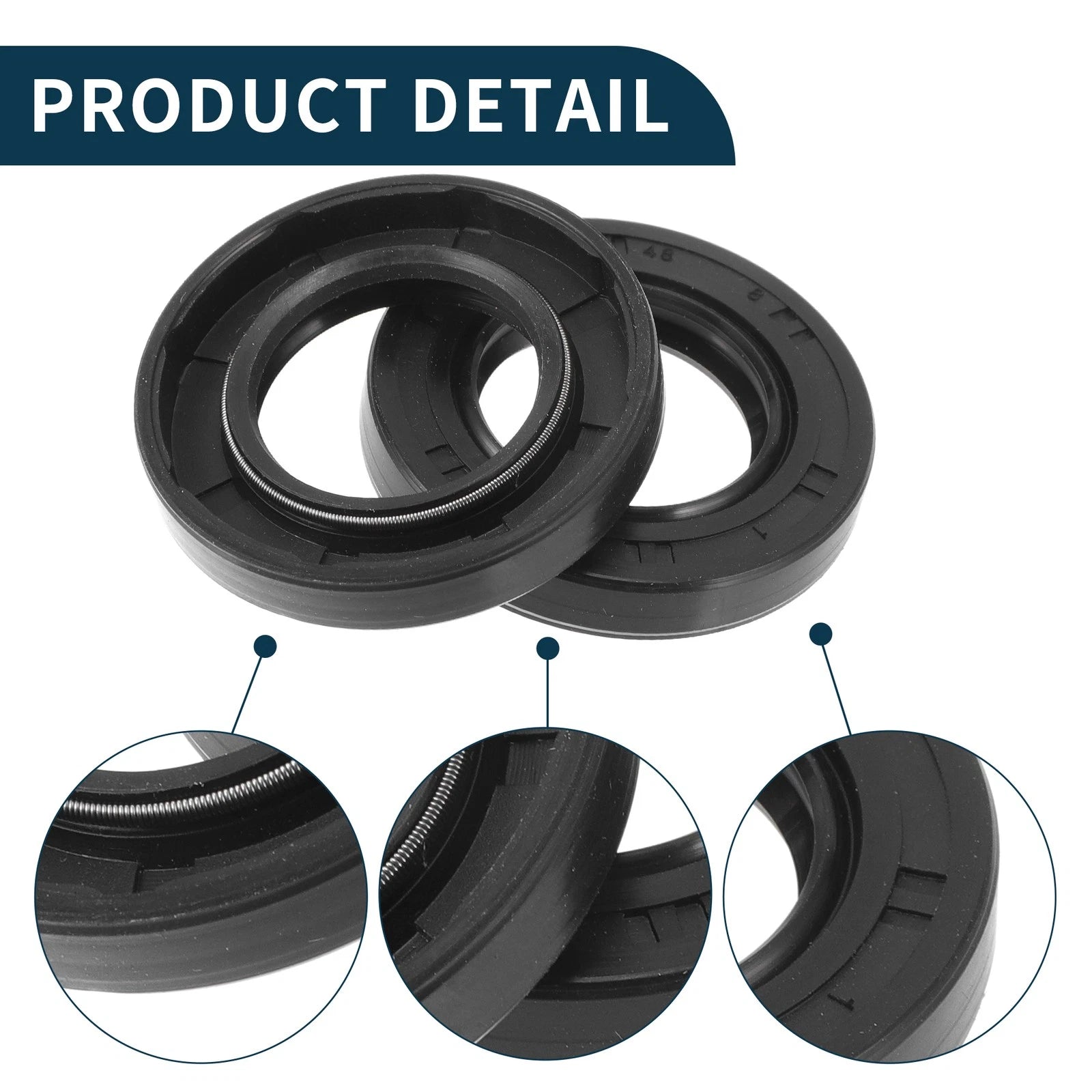 Set of 5 Oil Seal Rotary Shaft Seal NBR Rubber 28x48x8mm