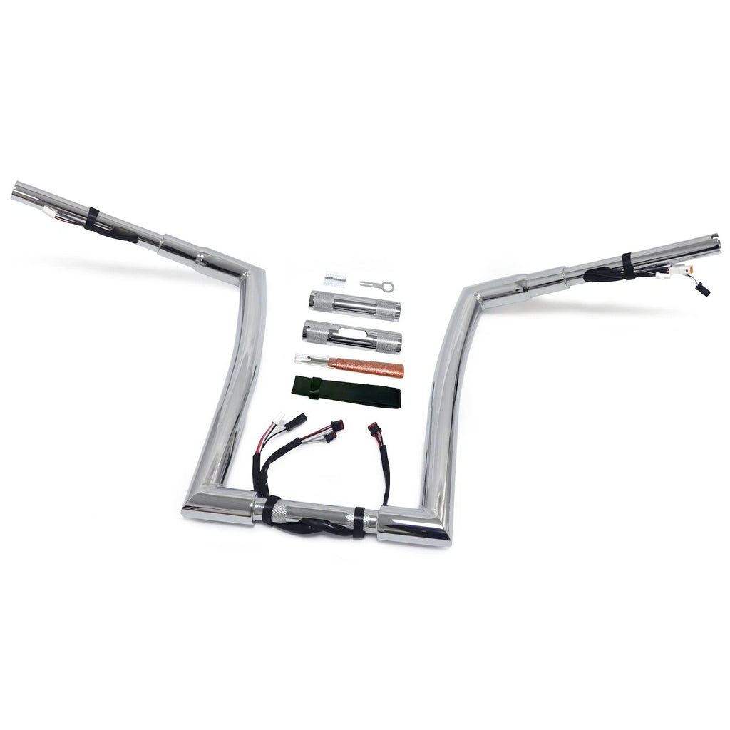 14" Prewired 1.5" 32mm Ape Hanger Handlebar for Harley Road King (2016–2023)
