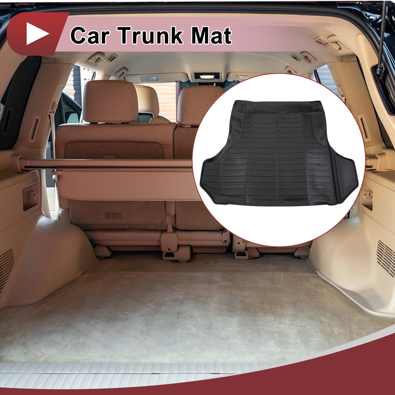 Cargo Liner Rear Trunk Mat for Dodge Charger, Chrysler 300 (2011–2023) TPE