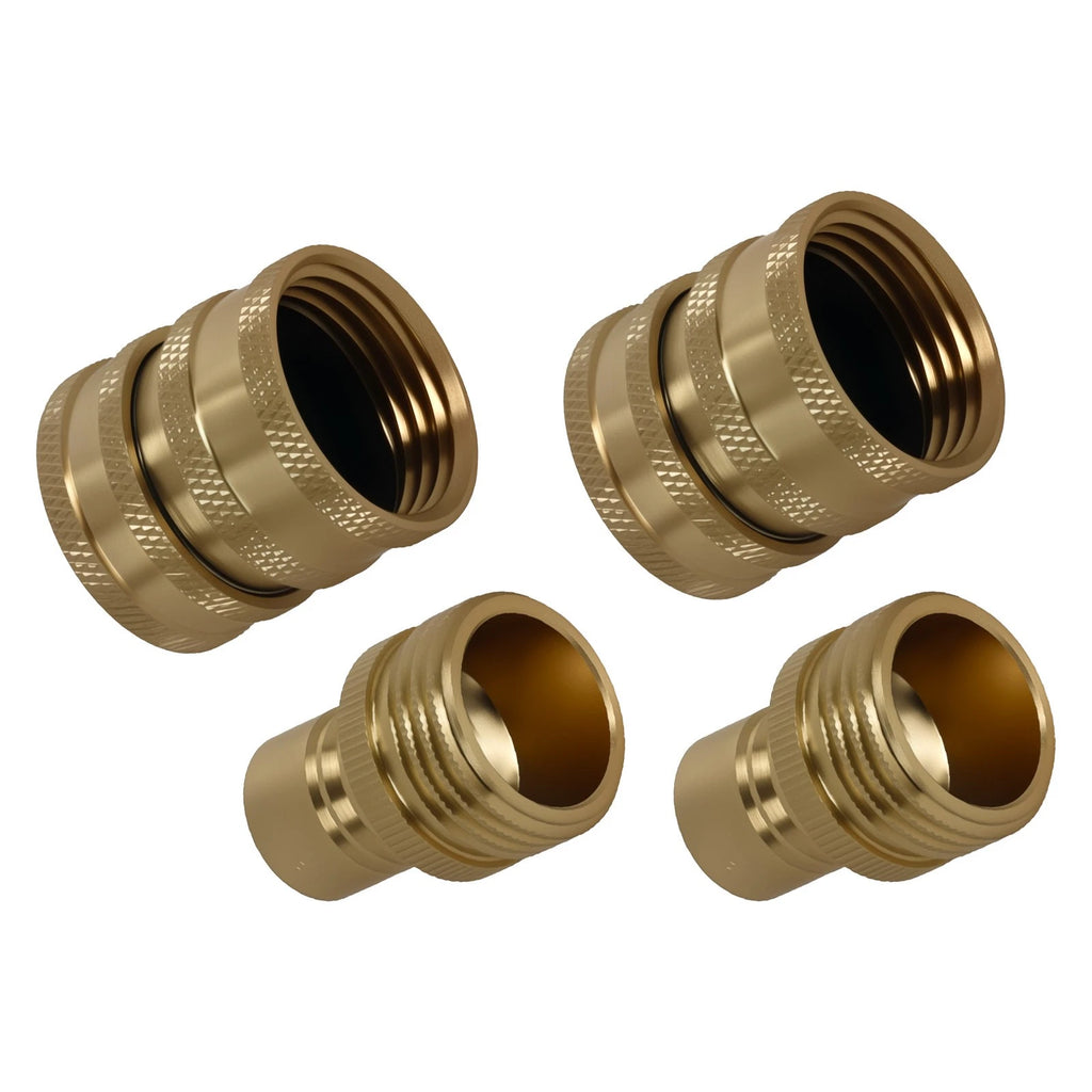 Set of 4 Brass Quick Connect Pressure Washer Adapter Fittings