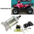 Starter for Polaris Sportsman 500 RSE (2000) with Relay & Ignition Key Switch