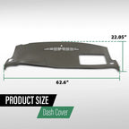 Dashboard Cover for Chevrolet Avalanche Suburban Tahoe Yukon (2007–2014) Gray