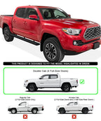 6-Inch Running Boards for Toyota Tacoma Double Crew Cab (2005–2023)