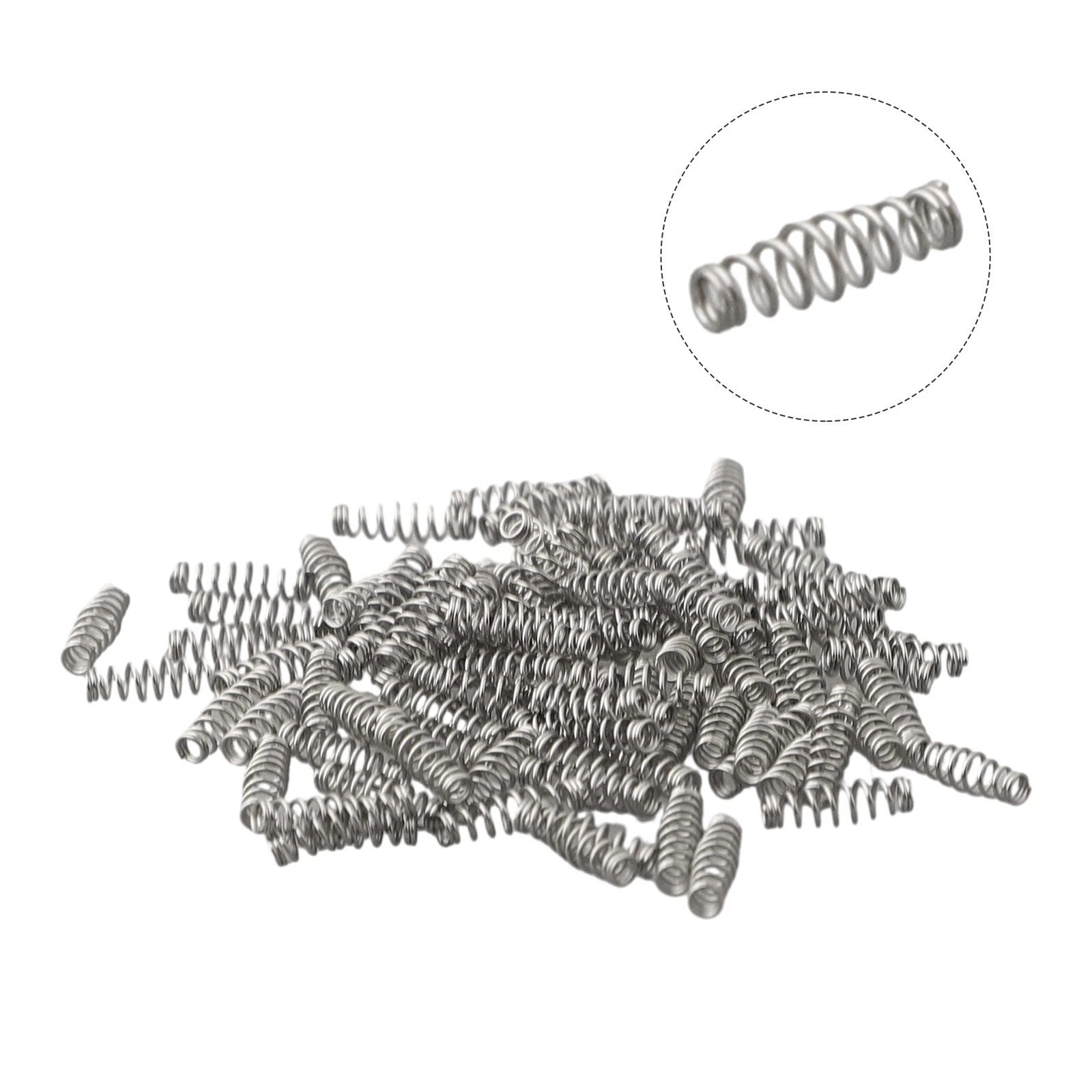 100Pcs Fish Hook Spring Bait Feeder Trap Accessories for Fishing Tackle