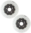 2X Brembo Front Disc Brake Rotors Slotted X-Drilled for MB R171 A209