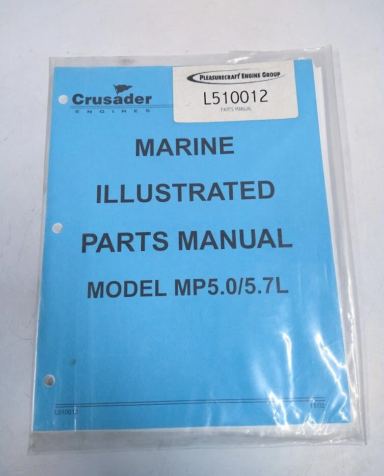 Marine Illustrated Parts Manual for Pleasurecraft MP5.0 (L510012)