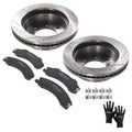 Front Brake Rotors + Pads for Chevrolet Silverado 2500 3500 HD (2011–2019)