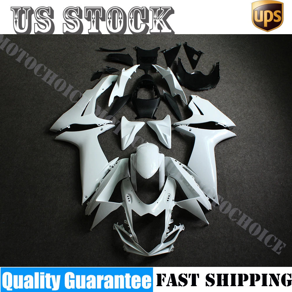 Complete ABS Fairing Kit for Suzuki GSXR600 GSXR750 (2011–2025) Unpainted