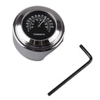7/8" Motorcycle Handlebar Clock Thermometer Chrome Mount for UK Models