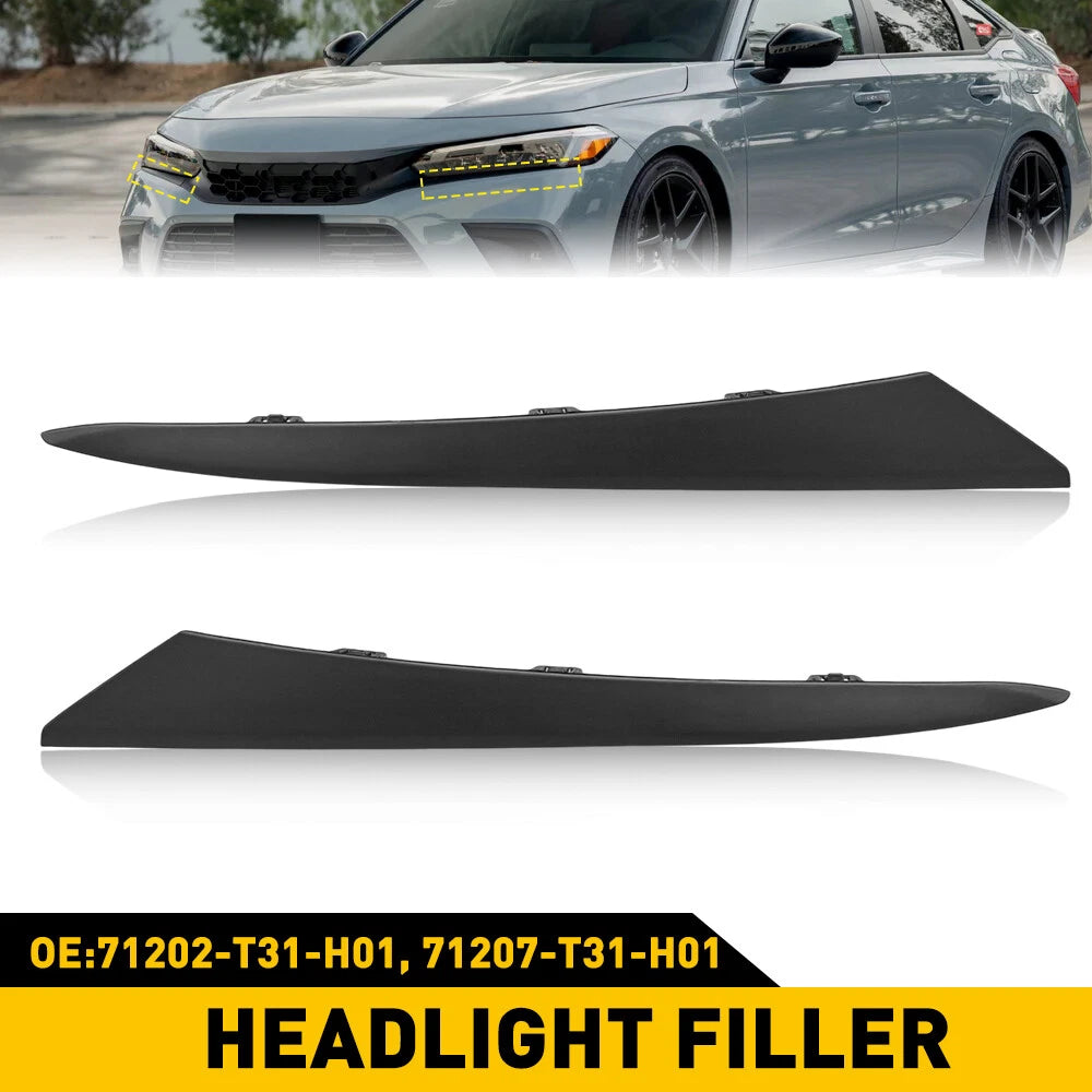 Front Headlight Eyelid Trim for Honda Civic (2022–2024)