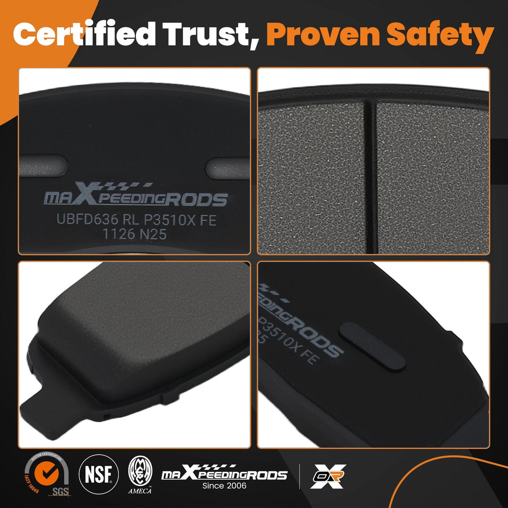 Front Brake Pads Set for Ford F-150, Lincoln Mark LT (2004–2009)
