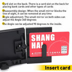 390mm Foldable Rear View Mirror for Universal Vehicles (2010–2023)