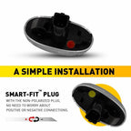 4X LED Side Marker Lamps Amber Red for Ford F250 F350 F450 F550 (2011–2022)