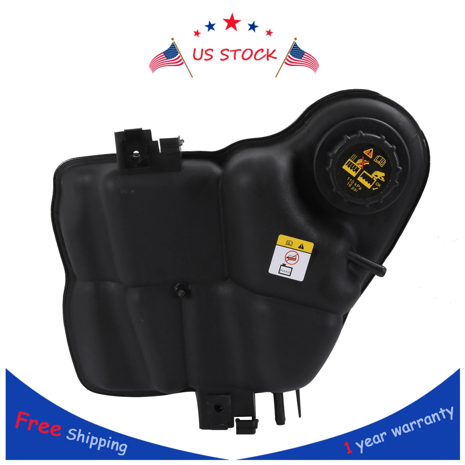 Coolant Reservoir Tank with Cap for Ford F-250 F-350 F-450 Excursion (2003–2007)