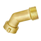 Brass 45 Degree Water Hose Elbow with Quick Connect for RV Garden (2010–2023)