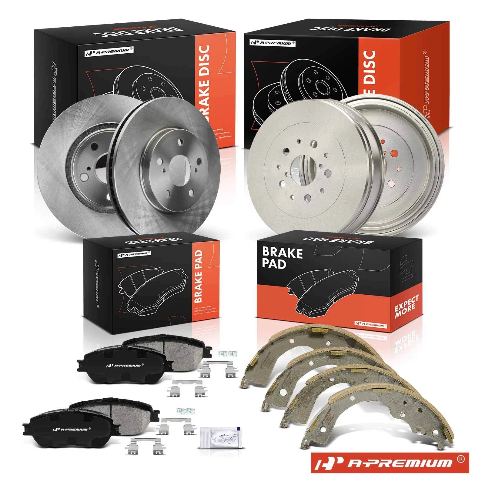 Brake Rotor Pads & Drum Shoe for Toyota Sienna (2004-2006)