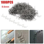 1000PCS Wave Hot Staples for Car Plastic Welder Bumper Repair (0.6mm)