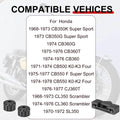 2 x Front & Rear Fuel Tank Rubber Holder Kit for Honda CB (1969–1974)