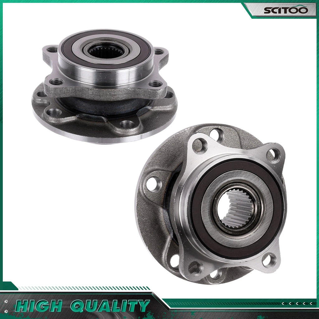 2X Front Wheel Hub Bearing with Tone Ring ABS Sensor for Chrysler 200 (2015–2017)