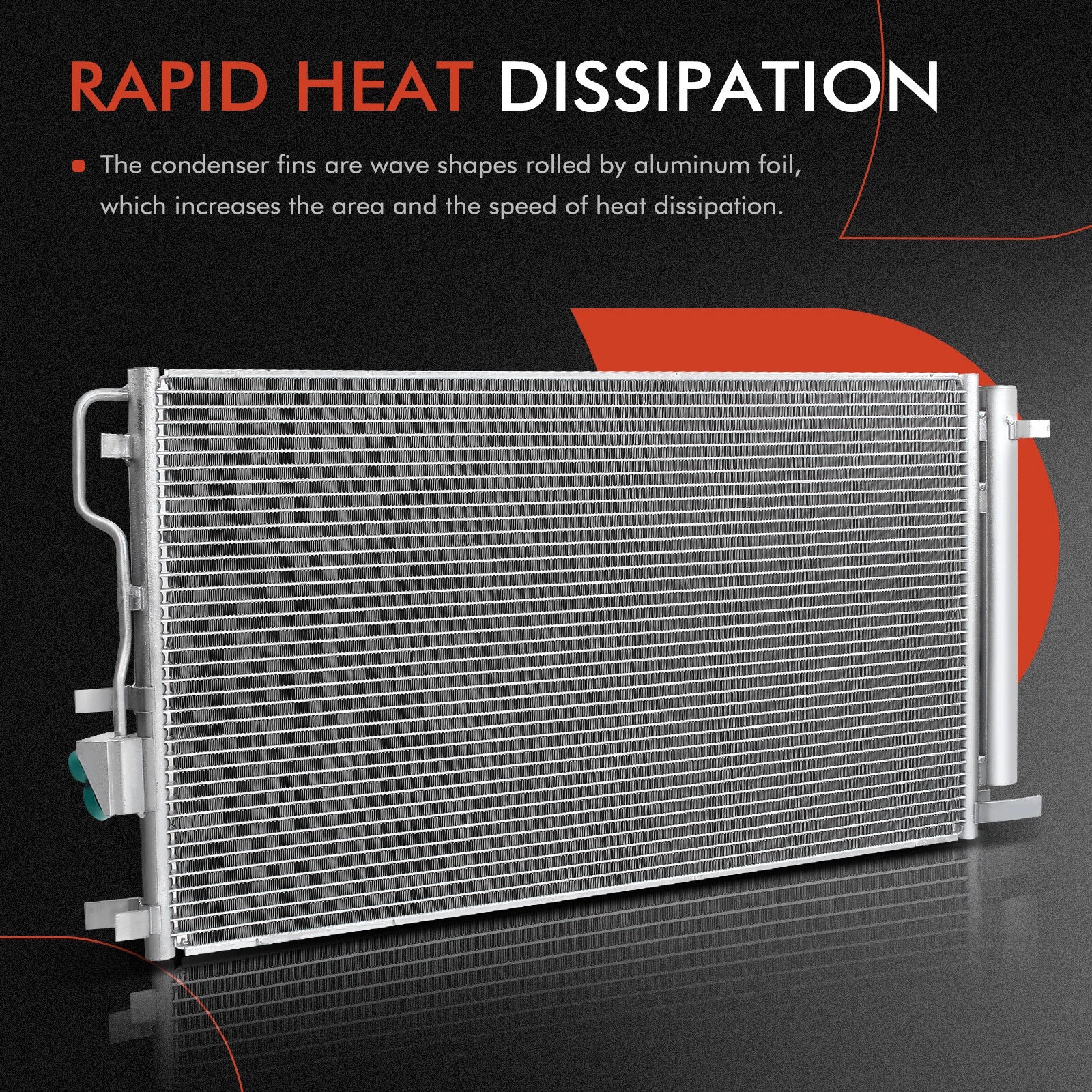 AC condenser with bracket & receiver drier for Kia Optima (2019-2020)