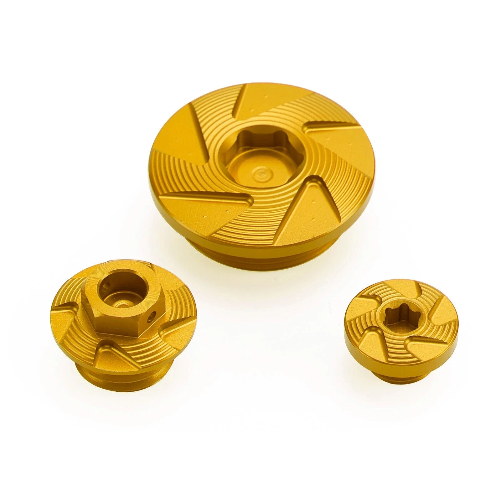 Gold Billet Engine Plug Kit for Yamaha YZ250F YZ250FX YZ450F YZ450FX (2014–2022)