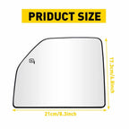 Mirror Glass Replacement for Ford F-250 Super Duty (2017–2022) Driver Side Upper