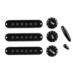 Knobs & Tips Set of 6 for Strat Guitars Pickup Covers 48/50/52mm