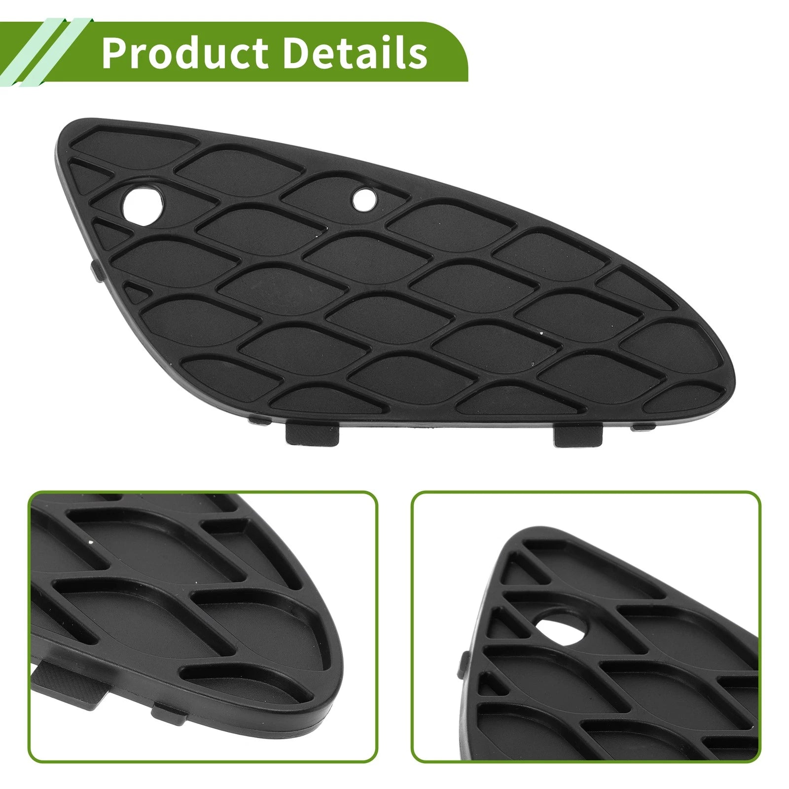 1 Pc Fog Light Grill for Mercedes-Benz E350 (2006–2009) No. 2118850253 Black