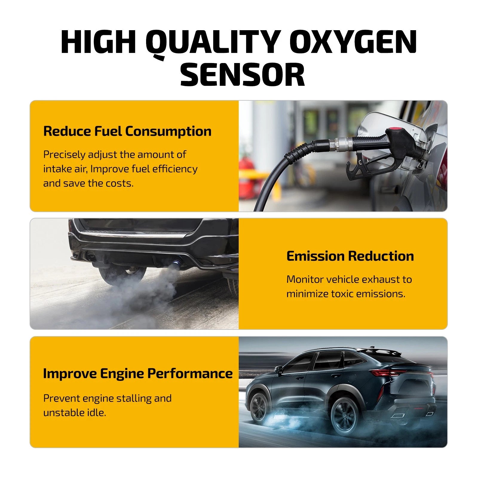 Oxygen O2 Sensor for Ford E-350 Econoline 1998 (5.4L, 6.8L, 7.3L, Ranger 2.5L) 15717