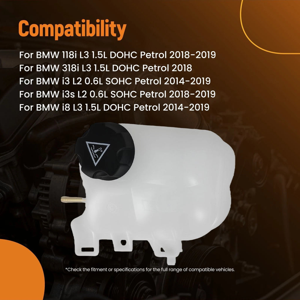 Coolant Expansion Tank with Cap for BMW 1 Series 3 (2017–2019)
