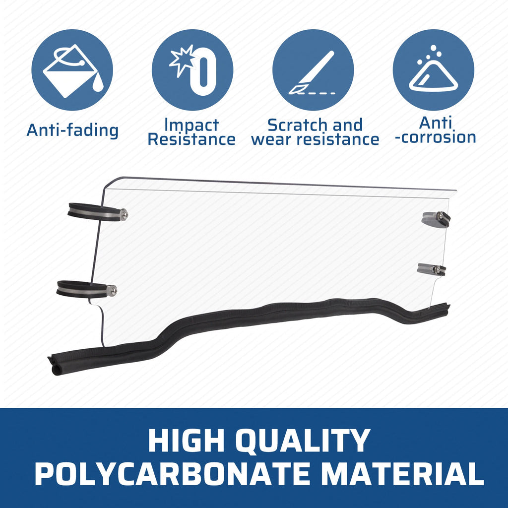 Clear Half Windshield for Polaris RZR 570/800/900 XP (2010–2023)