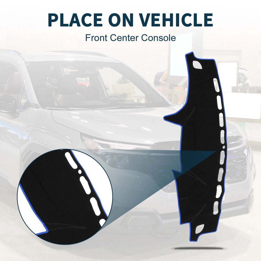 Dashboard Cover Mat for Subaru Forester SH (2007–2012) Black Blue