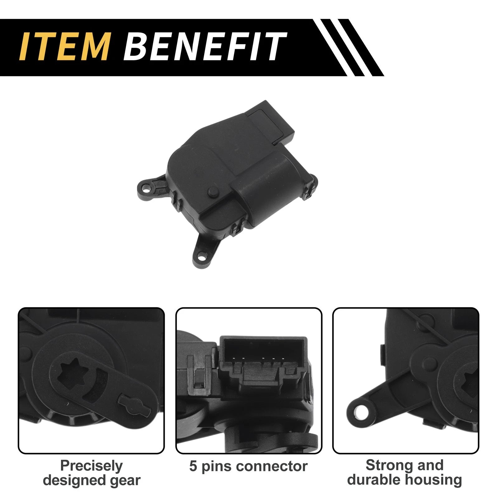 HVAC Heater Blend Door Actuator for Volkswagen Bora (1998–2005) No. 1J1907511E