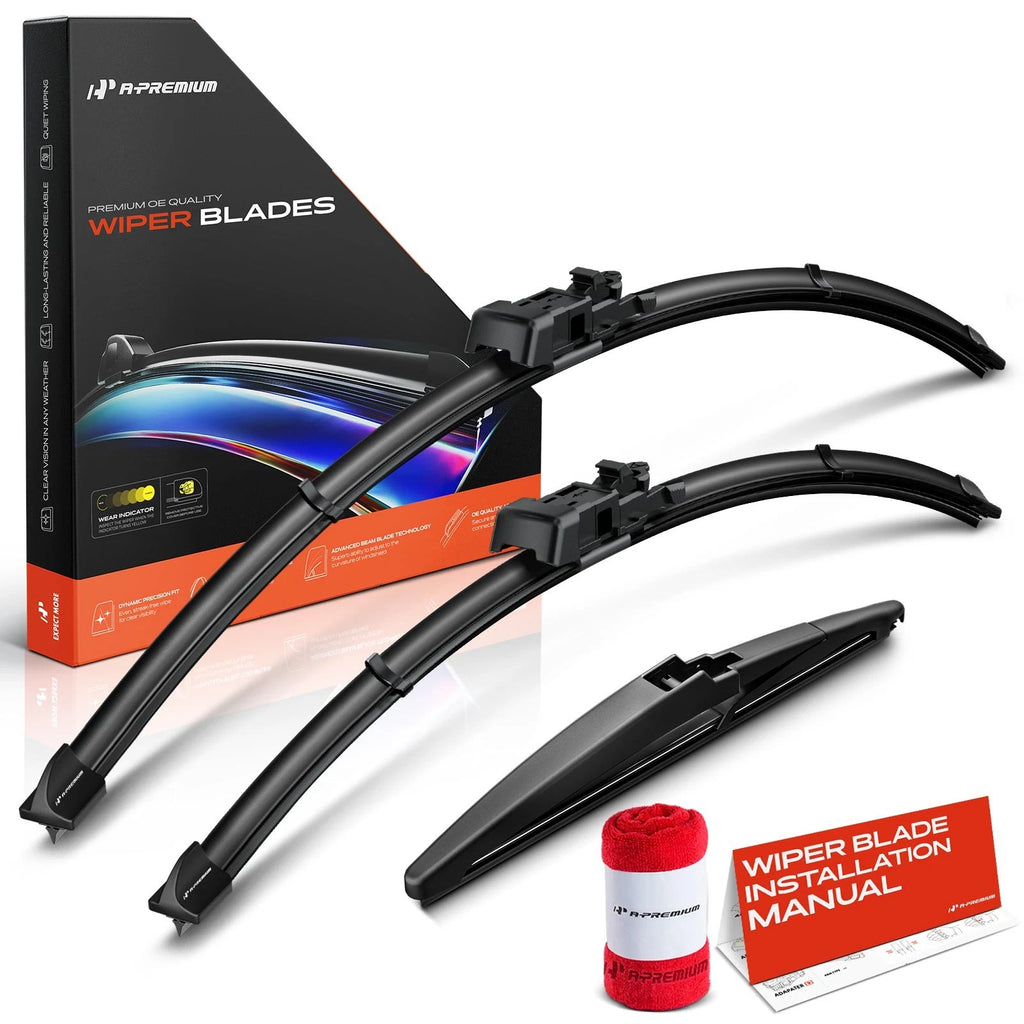 Set of 3 Windshield Wiper Blades for Chevy Cruze (2017–2019)