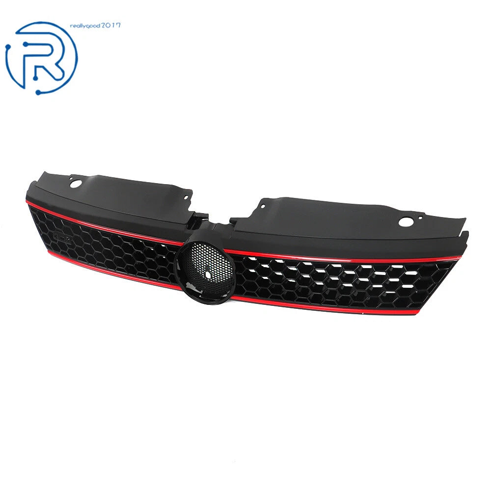 Set of 4 Front Bumper Grilles with Bezels for VW Jetta (2011-2014)