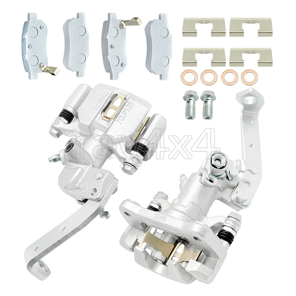 Set of 2 Rear Brake Calipers w/Ceramic Pads for Honda Big Red MUV700 (2009–2013)
