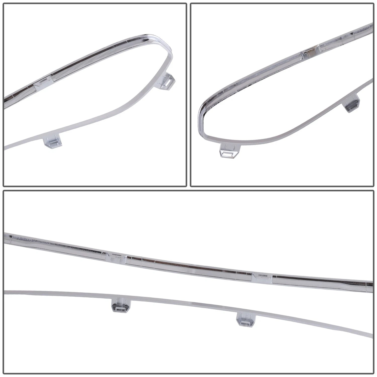 Front Chrome Bumper Cover Grille Surround for Ford Fusion (2010–2012)