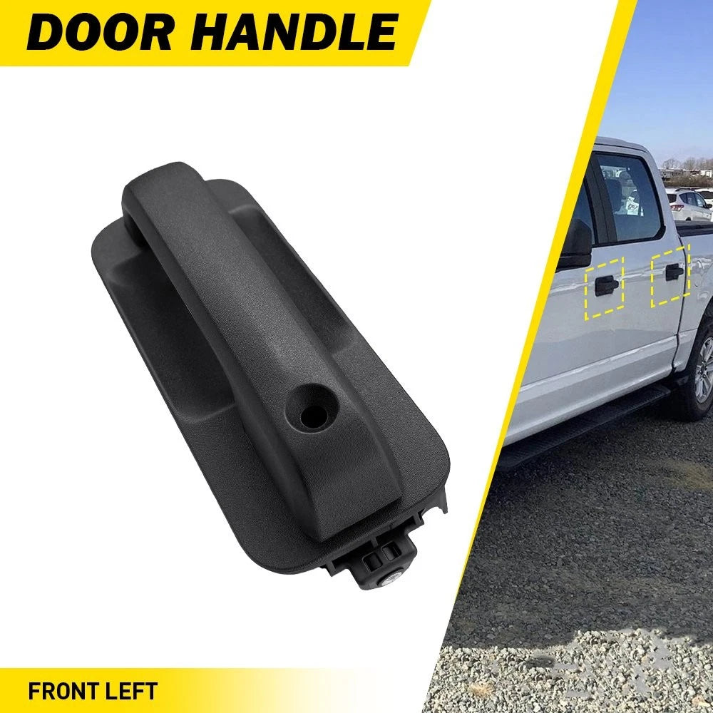 Exterior Door Handle for Ford F-150 (2015–2020) - Front Left, Smooth Black