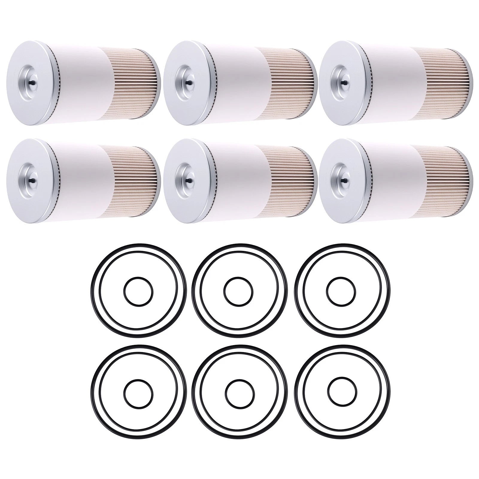 Set of 2 Engine Fuel Filters for FH230 FH233 Series (10 Micron, FS19729, PF7755)