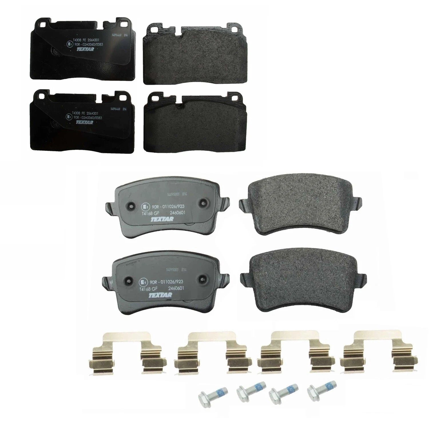 Set of 4 Textar Front and Rear Brake Pads for Audi Q5 (2013–2017)