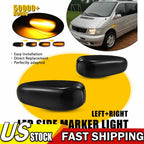 2X Smoked Lens Amber LED Side Marker Lights for Mercedes Sprinter (1995â2006)